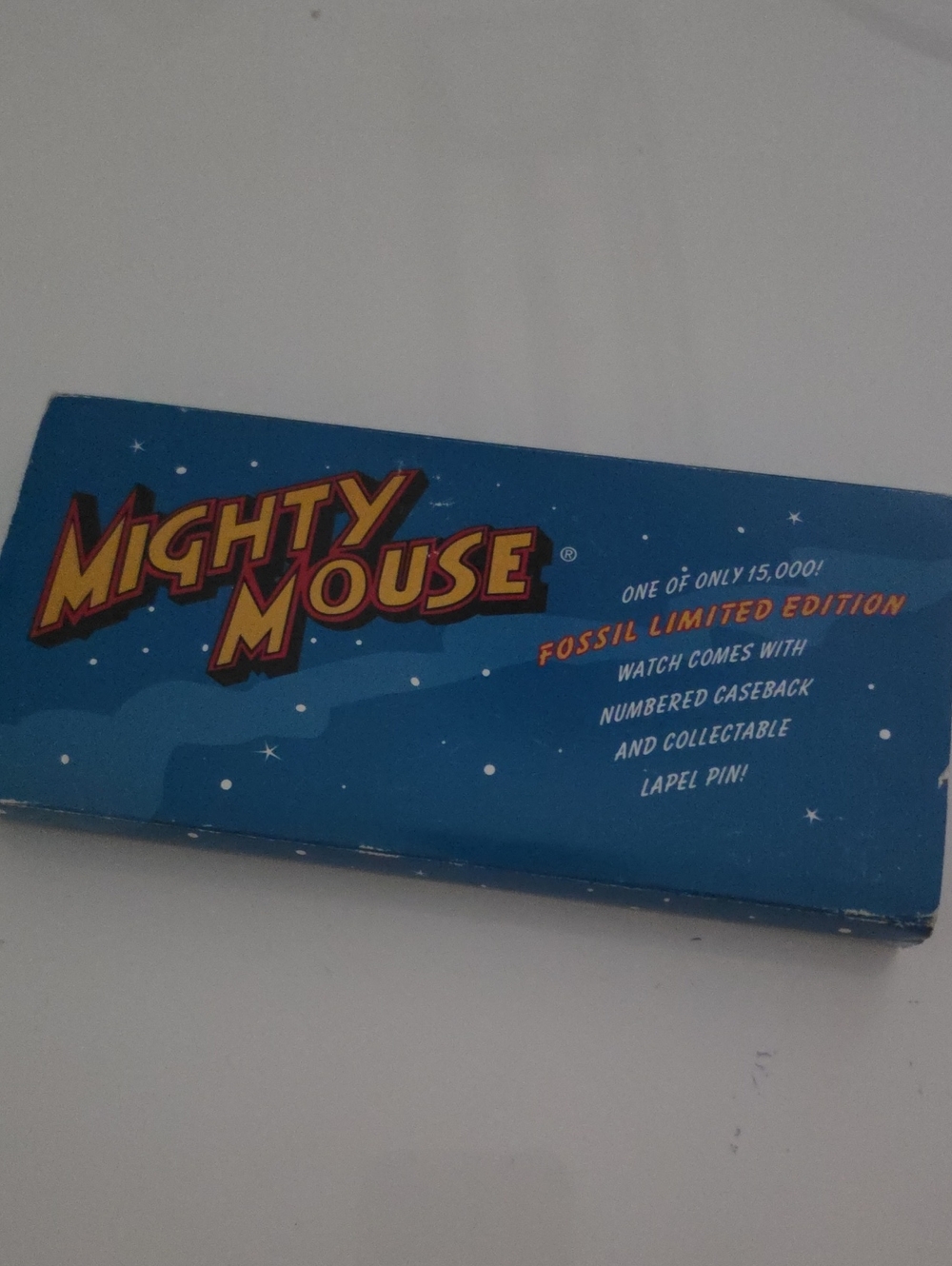 Fossil Mighty Mouse Limited Edition Watch In Blue Gift Box